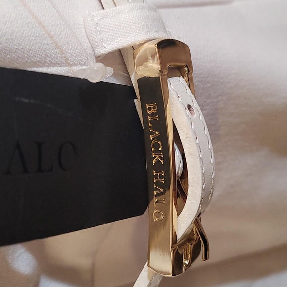 BLACK HALO☆ Cap- Sleeve Belted wide-leg Jumpsuit - Picture 8 of 14